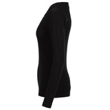 Thermo Fleece® Ladies Thermal Long Sleeve Top Poly Cotton - Black