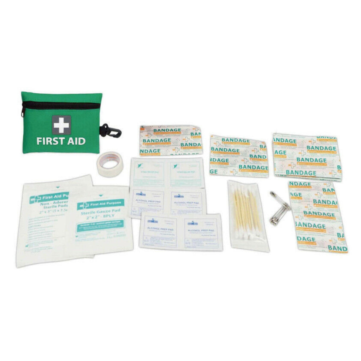 12x Mini First Aid Kit 516pcs Emergency Medical Travel Pocket Set Family Home Car Treatment