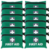 12x Mini First Aid Kit 516pcs Emergency Medical Travel Pocket Set Family Home Car Treatment