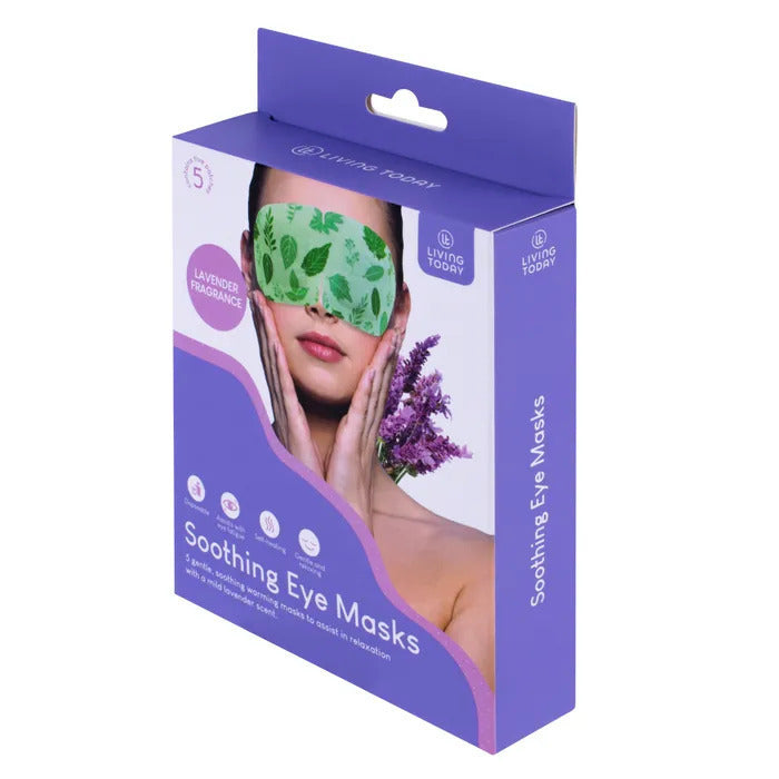 1 Pack of 5 Soothing Eye Masks Soft Self Heating Patch for Fatigue Dark Circles