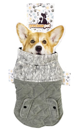 50cm Quilted Dog Jacket Coat Warm Winter Pet Clothes Vest Padded Windbreaker