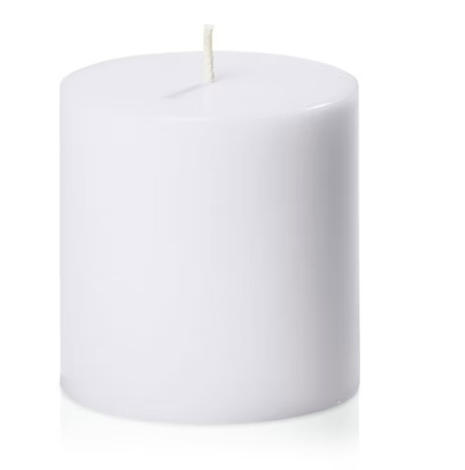 36x Premium Church Candle Pillar Candles White Unscented Lead Free 51Hrs - 7*10cm