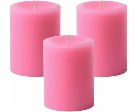 24x Pillar Scented Candles Bulk 7*7.5cm - Cherry Blossom