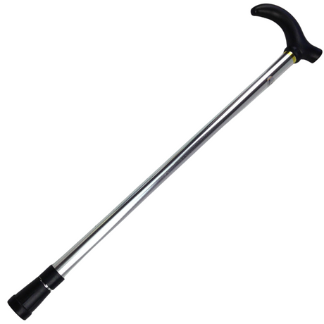 Metal WALKING STICK Travel Extendable Pole Compact Adjustable Lightweight