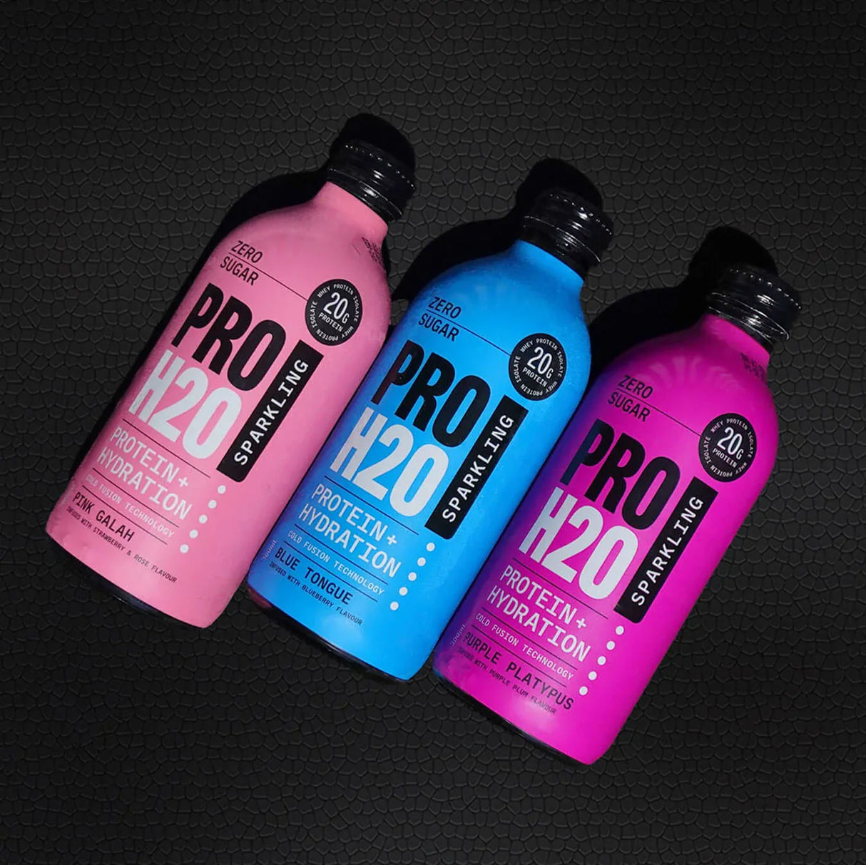 6x PRO H20 Sparkling 20g Protein Hydration Drink Zero Sugar Hydrate Mix Pack