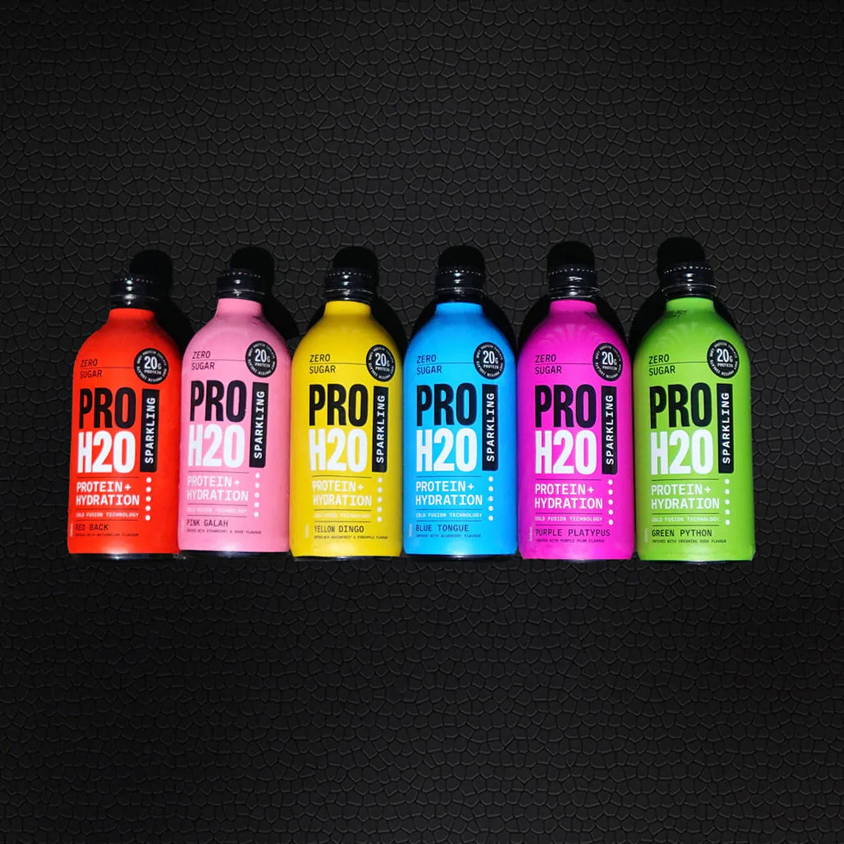 6x PRO H20 Sparkling 20g Protein Hydration Drink Zero Sugar Hydrate Mix Pack