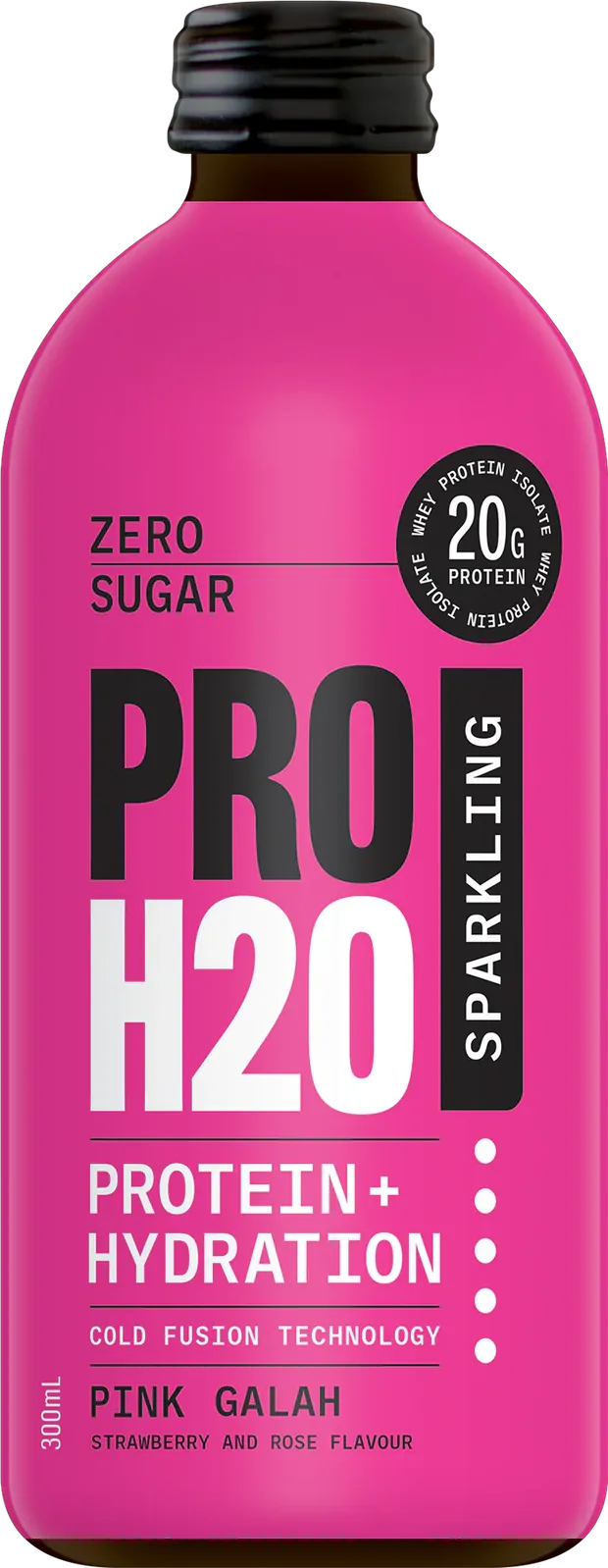 PRO H20 Sparkling 20g Protein Hydration Drink Zero Sugar Hydrate - Pink Galah