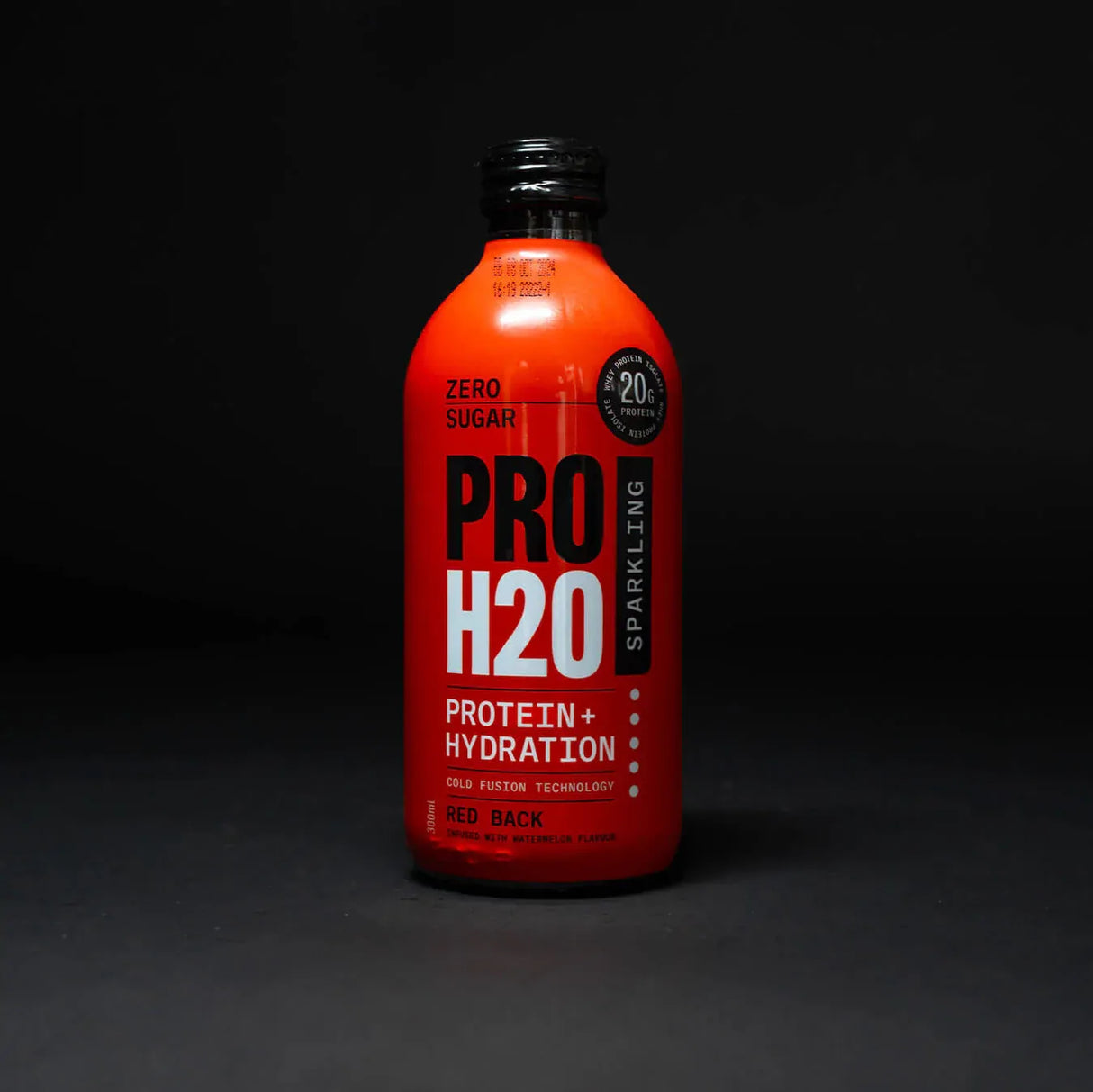 PRO H20 Sparkling Water 20g Protein Hydration Drink Zero Sugar - Red Back