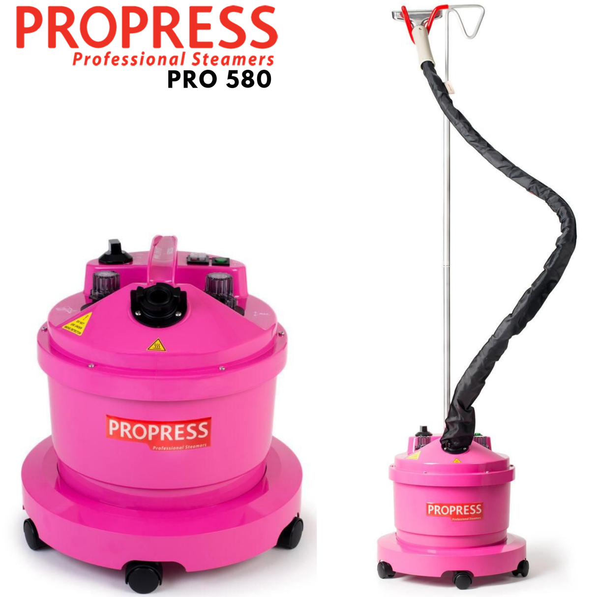 PROPRESS Garment Steamer Iron Clothes Heavy Duty Professional Pro 580 - Pink