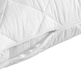 10x Quilted Cotton Pillow Protector 74cm x 48cm Case Breathable Slip in White