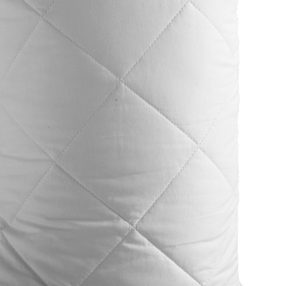 4x Quilted Cotton Pillow Protector 74cm x 48cm Case Breathable Slip in White