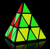 3x3 Triangle Speed Cube Pyramid Brain Teaser Puzzle Magic Educational Toy