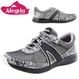 Traq By Alegria Womens Qarma Comfort Walking Shoe Sneaker - Wild Child Black