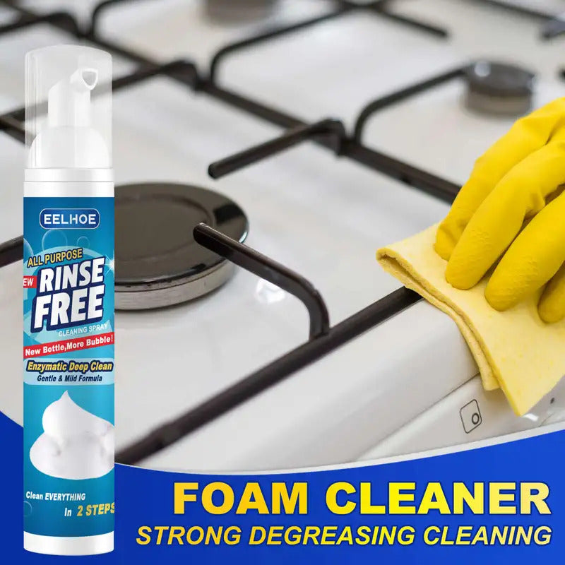 All-Purpose Rinse-Free Cleaning Spray - Powerful Multi-Purpose Foam Cleaner