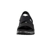 Remonte Womens Sandals Shoes Summer Removable Insole Light Soft - Black