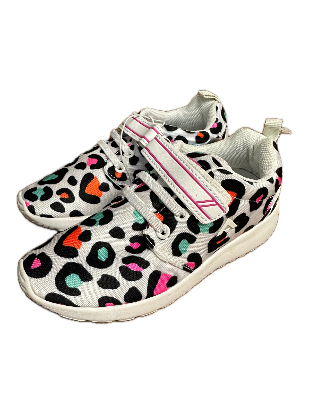 Aerosport Rascal Kids Junior Running Shoes Sneakers Strap Runners - Leopard Print