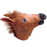 Horse Head Face Mask Halloween Latex Rubber Costume Party - One Size