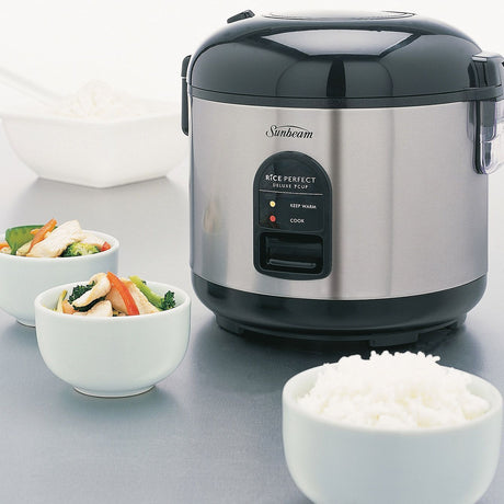 Sunbeam Perfect 7 Cup Deluxe Jar Electric Non Stick Rice Cook Steamer Cooker