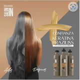 Recamier 3-Step System SalonIn Braziliss Keratin Hair Brazilian Blowout Treatment