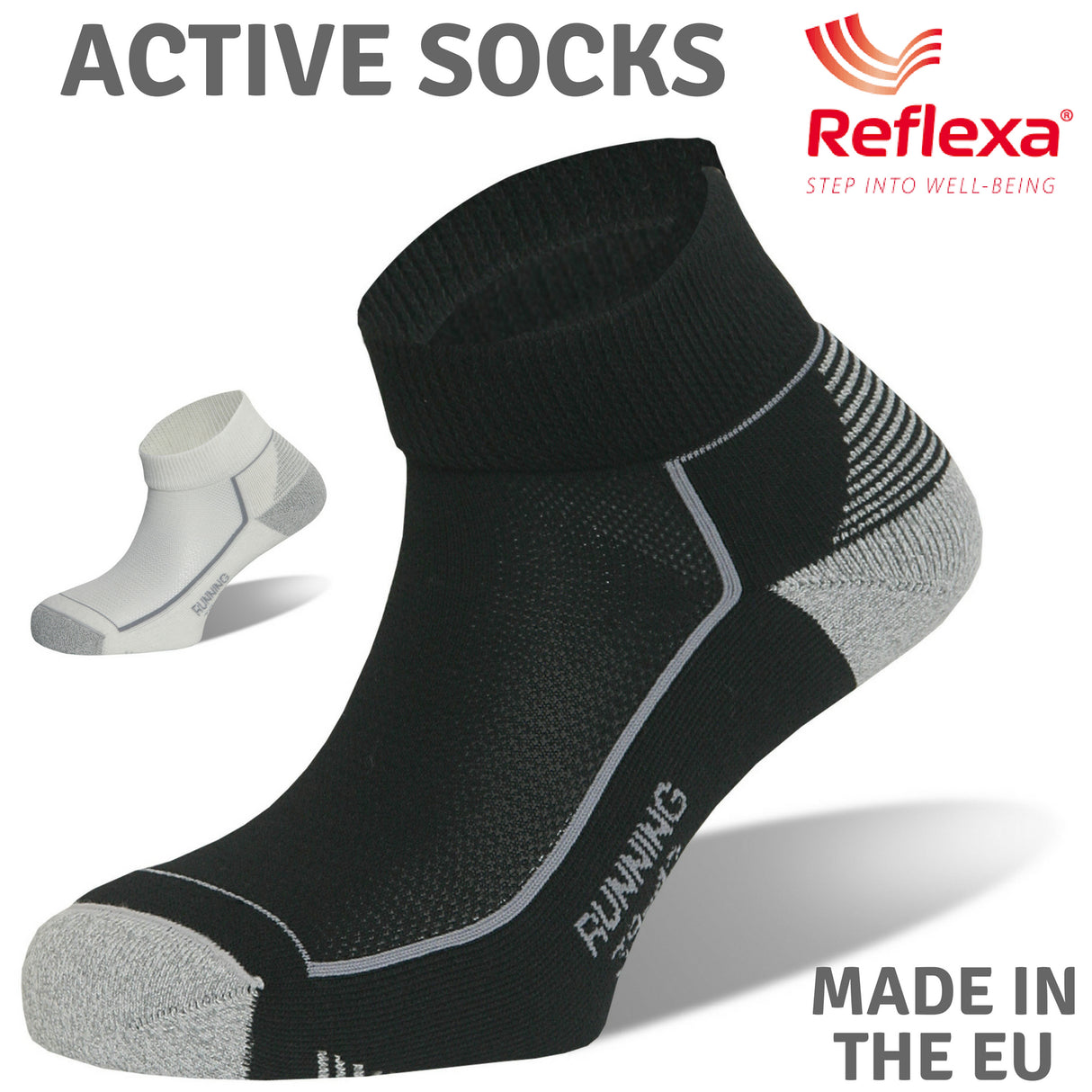 REFLEXA Active Ankle Socks Sports Running Athletic Celliant Aegis