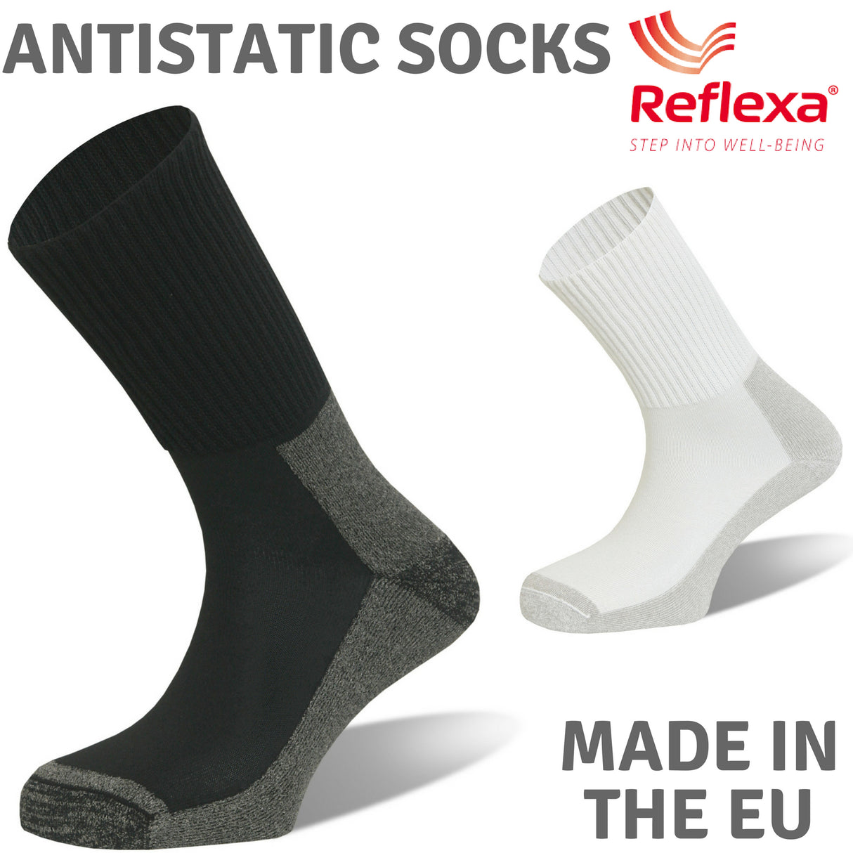 REFLEXA Antistatic Socks Medical Anti Static Health Anti Celliant Aegis