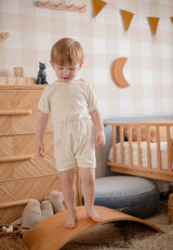 Ponchik Babies + Kids - Ribbed Cotton Romper - Daisy