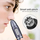 2 in 1 Waterproof Nose Hair Trimmer Portable Remover Eyebrow Clippers Cordless