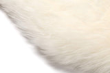 Australian Sheepskin Lambskin Rug Long Wool Fluffy Genuine Skin Rug in White