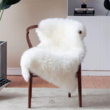 Australian Sheepskin Lambskin Rug Long Wool Fluffy Genuine Skin Rug in White