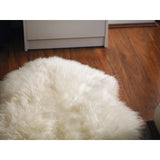 Australian Sheepskin Lambskin Rug Long Wool Fluffy Genuine Skin Rug in White