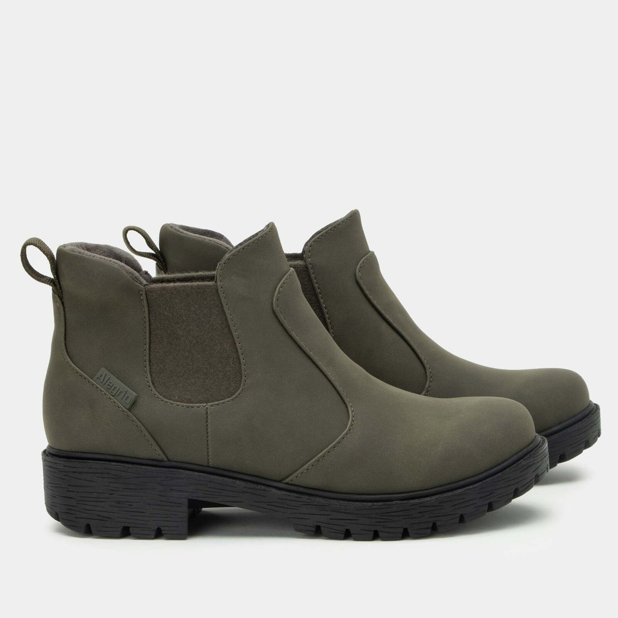 Alegria Womens Waterproof Chelsea Boots Shoes in Relaxed Moss