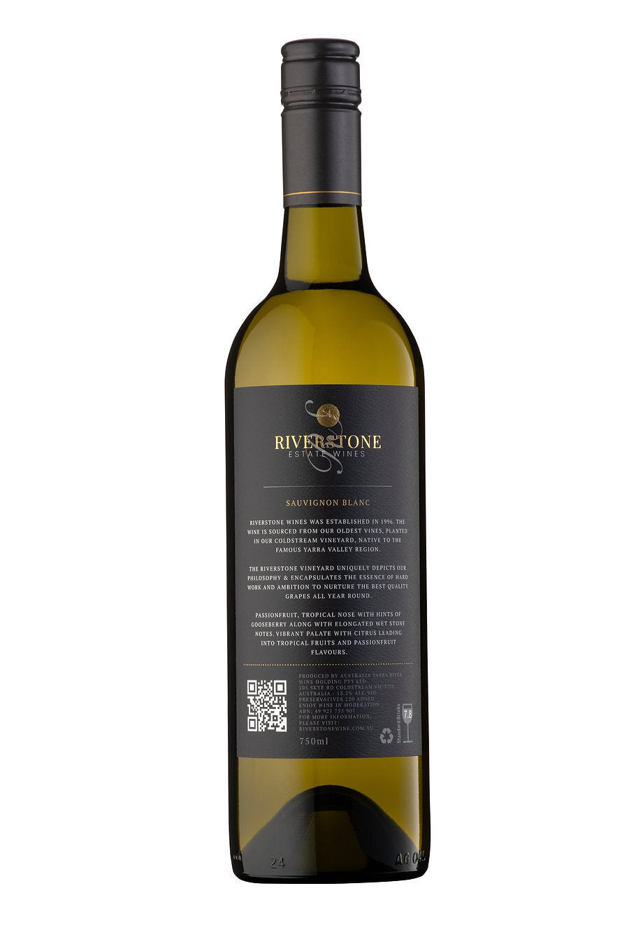 12x 2021 Riverstone Estate Sauvignon Blanc White Wine - 750ml Bottle