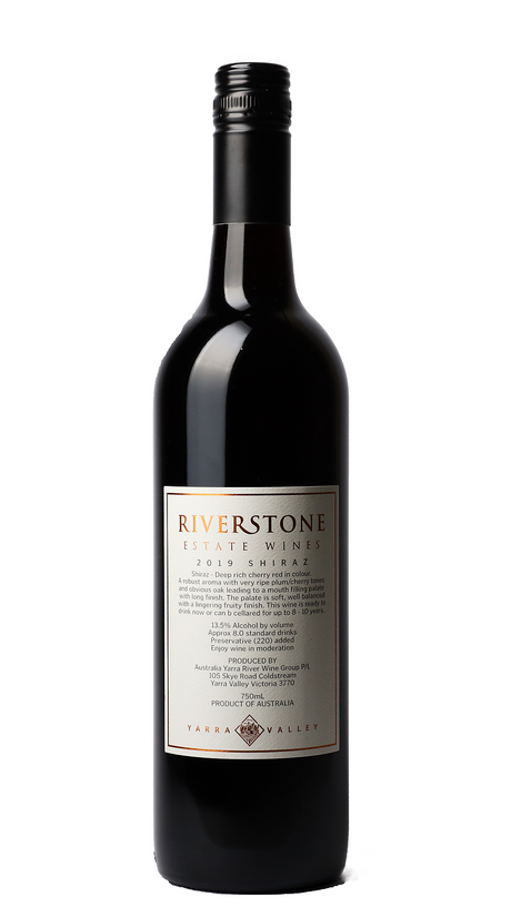 2019 Riverstone Estate Shiraz Red Wine - 750ml Bottle