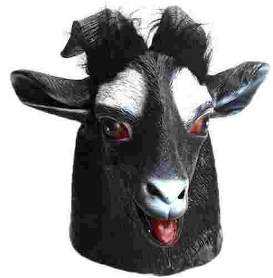 GOAT RUBBER MASK Latex Head Face Halloween Costume Party Animal Cosplay Sheep