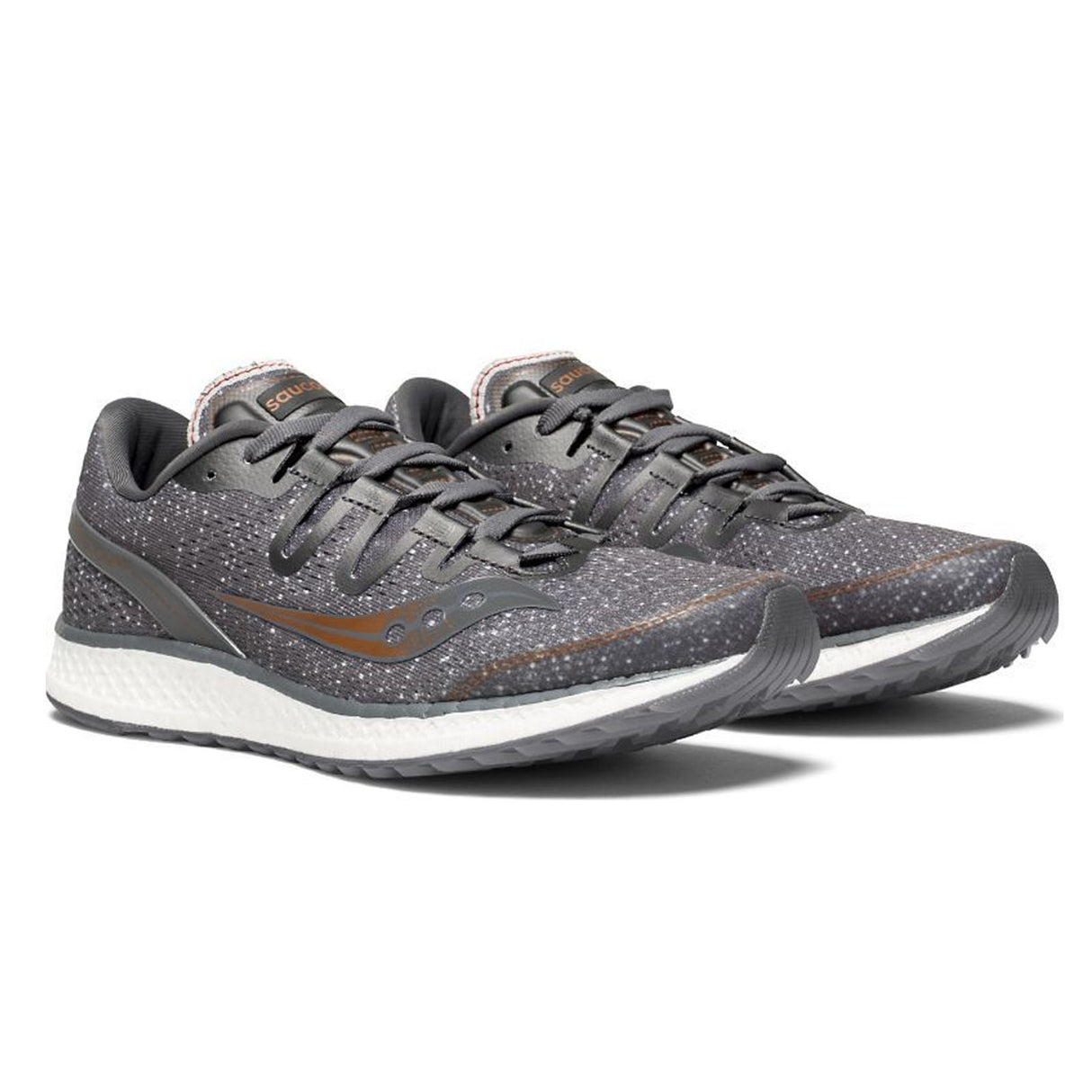 Saucony Womens Freedom ISO Sneakers Runners Running Shoes - Grey/Denim/Copper