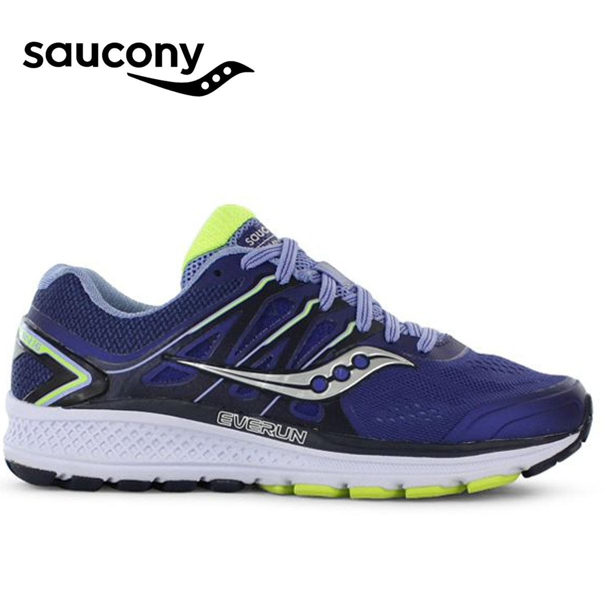 Saucony Womens OMNI 16 Wide Sneakers Runners Running Shoes - Blue/Navy