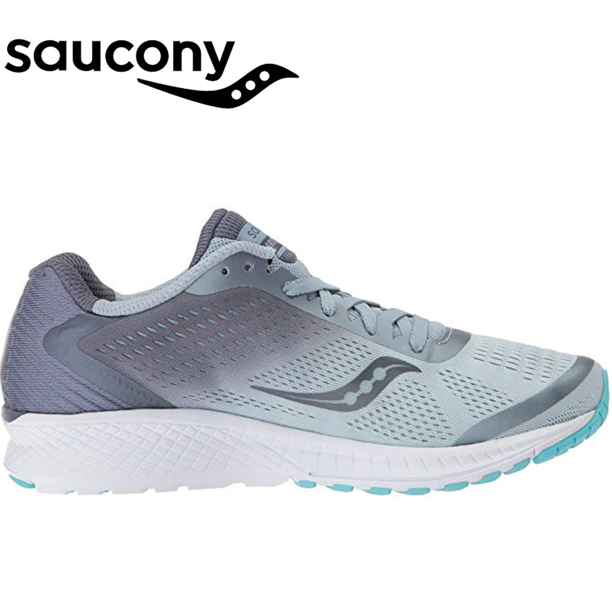 Saucony Womens Breakthru 4 Sneakers Runners Running Shoes - Fog/Grey/Blue