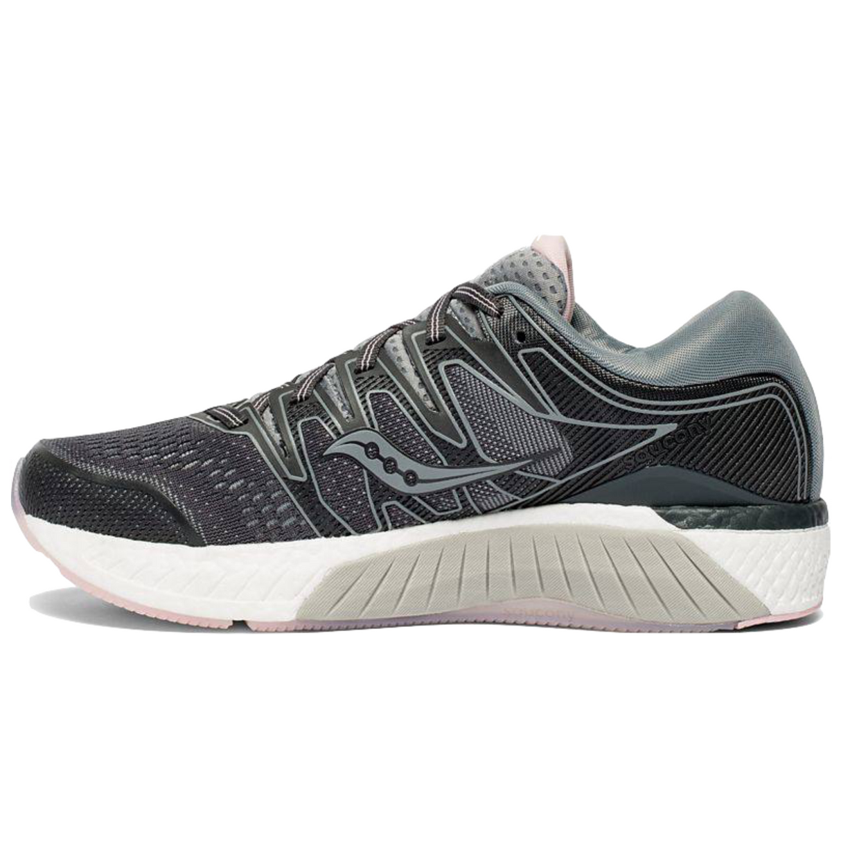 Saucony Womens Hurricane ISO 5 Sneakers Runners Running Shoes - Slate/Black