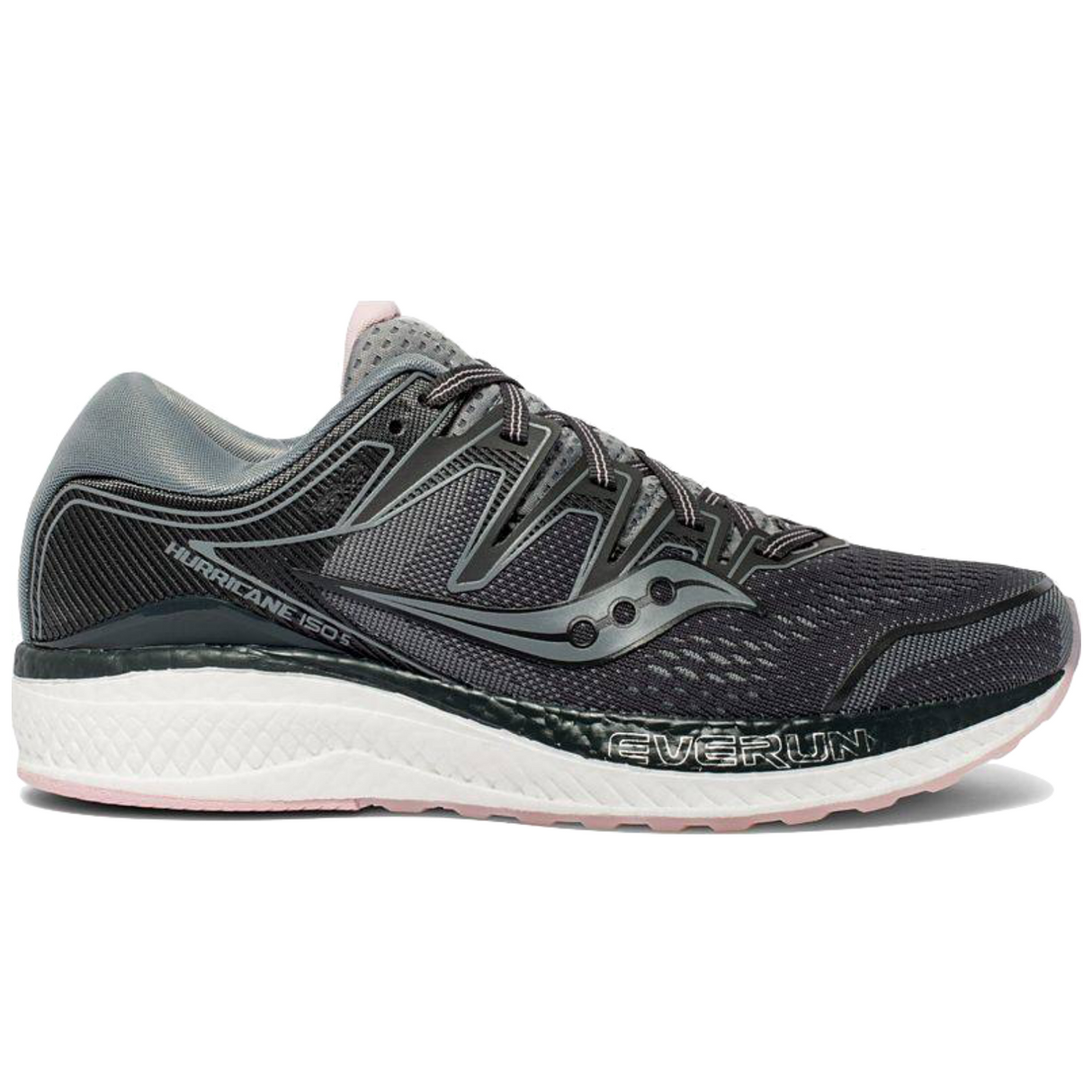 Saucony Womens Hurricane ISO 5 Sneakers Runners Running Shoes - Slate/Black