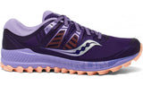 Saucony Womens Peregrine ISO Sneakers Runners Running Shoes - Purple/Peach