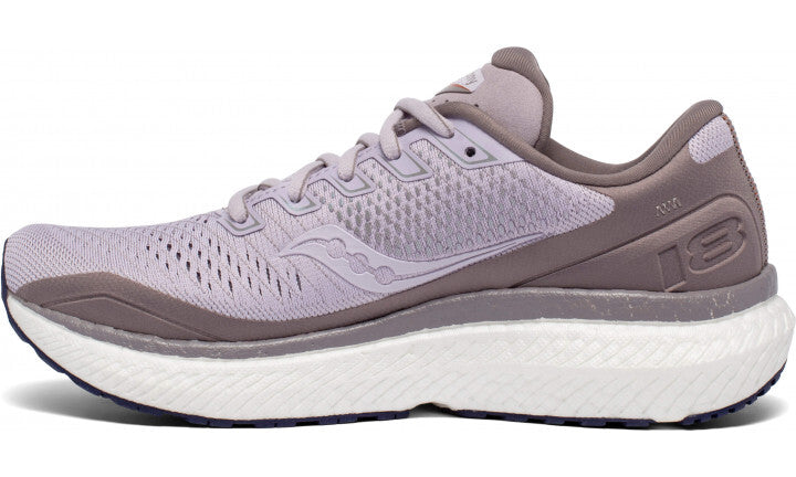 Saucony Triumph 18 Womens Running Shoes Sneakers Runners - Lilac/Copper