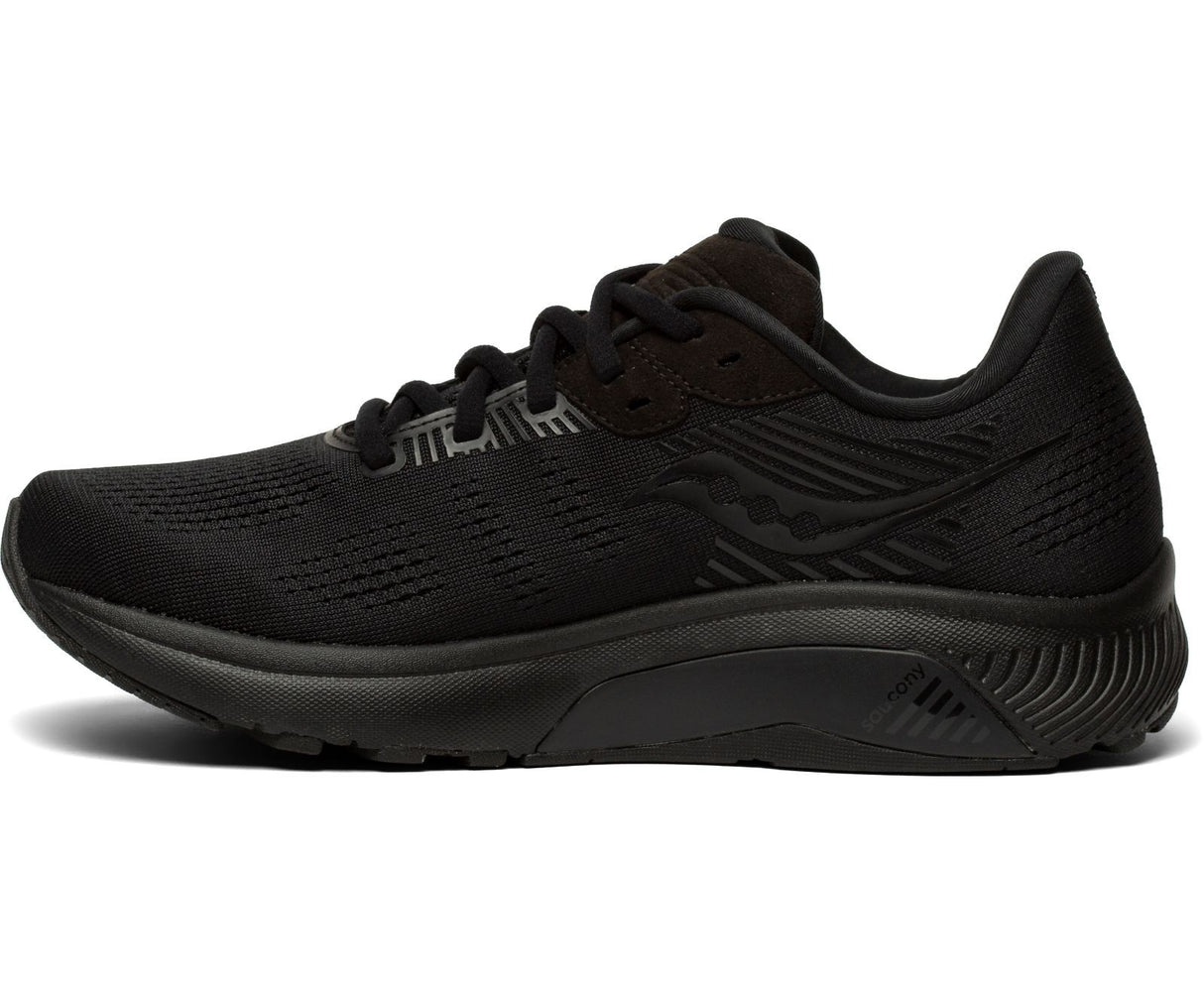 Saucony Womens Guide 14 Shoes Runners Sneakers Running - Triple Black