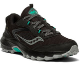 Saucony Excursion TR15 GTX Womens Running Shoes - Black/Jade Gris