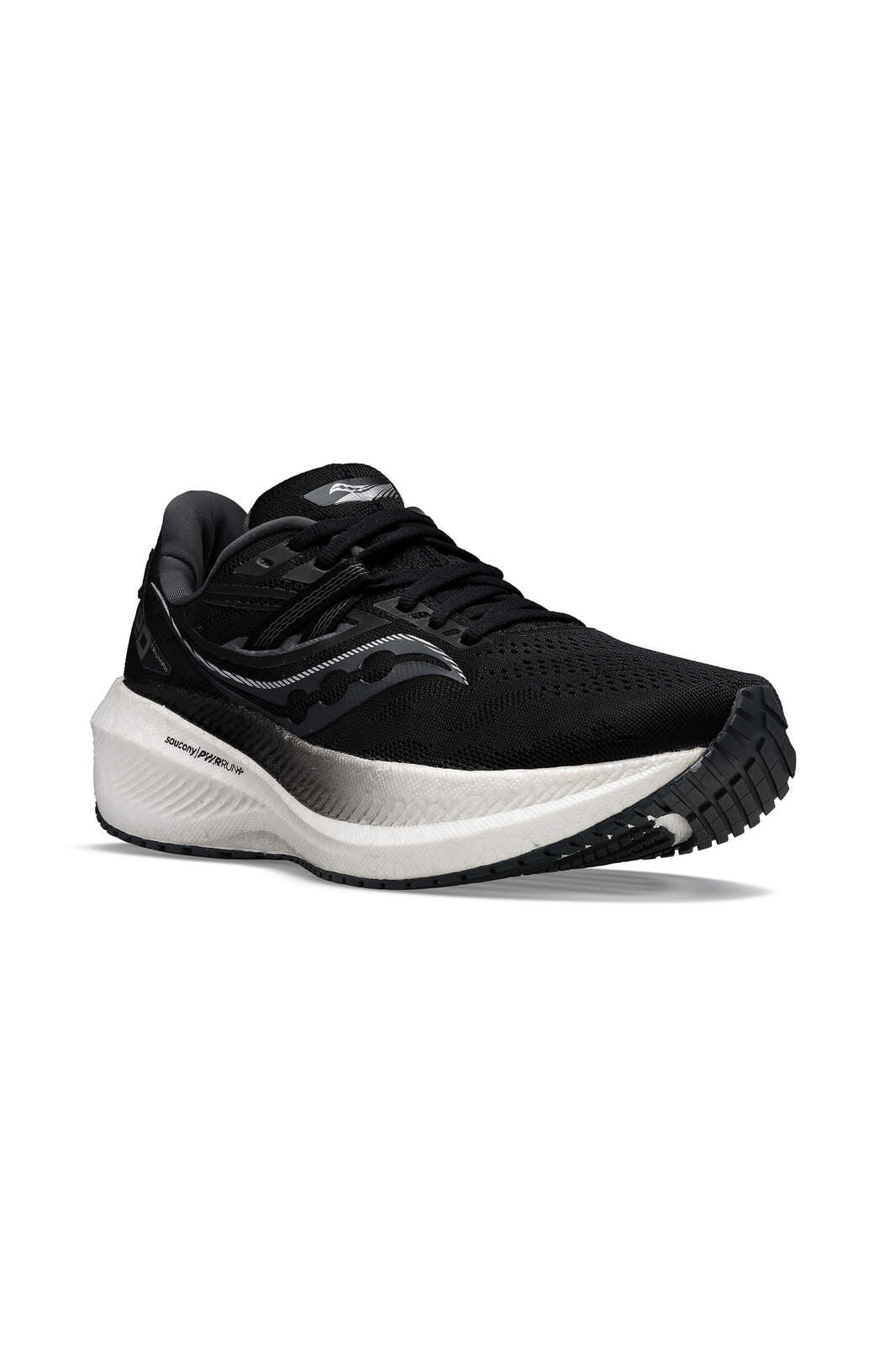 Saucony Triumph 20 Womens Running Shoes Sneakers Runners - Black/White