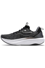 Saucony Womens Echelon 9 X-Wide Extra Wide Shoes Runners Sneakers in Black/White