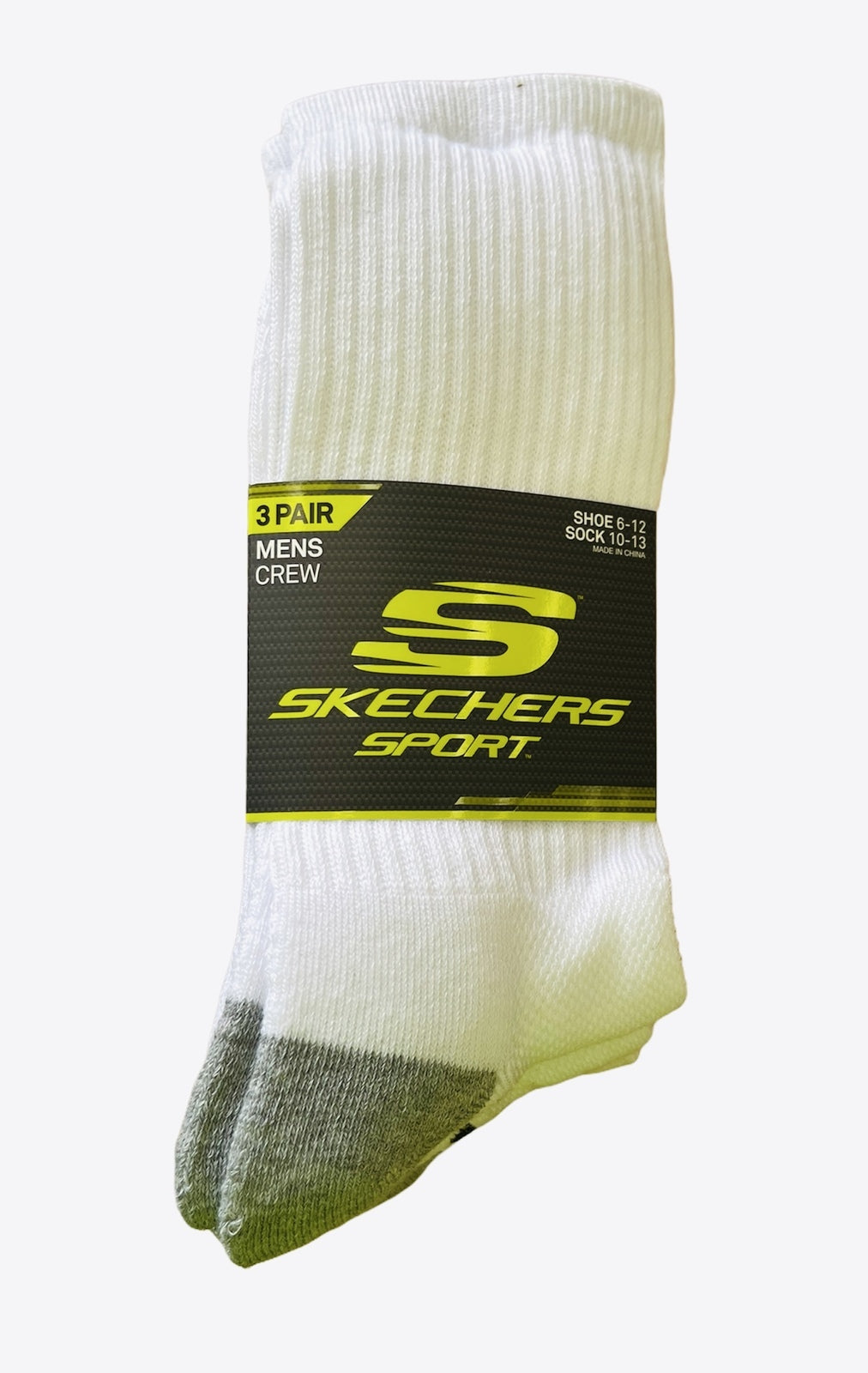 Skechers Sport 3 Pairs Mens Socks - White