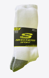 Skechers Sport 3 Pairs Mens Socks - White