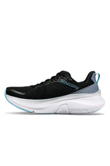 Saucony Womens Guide 17 Wide Sneakers Shoes Runners in Black/Fog