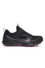 Saucony Womens Excursion TR17 Gore Tex GTX Runners Shoes in Black/Plum