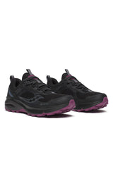 Saucony Womens Excursion TR17 Gore Tex GTX Runners Shoes in Black/Plum